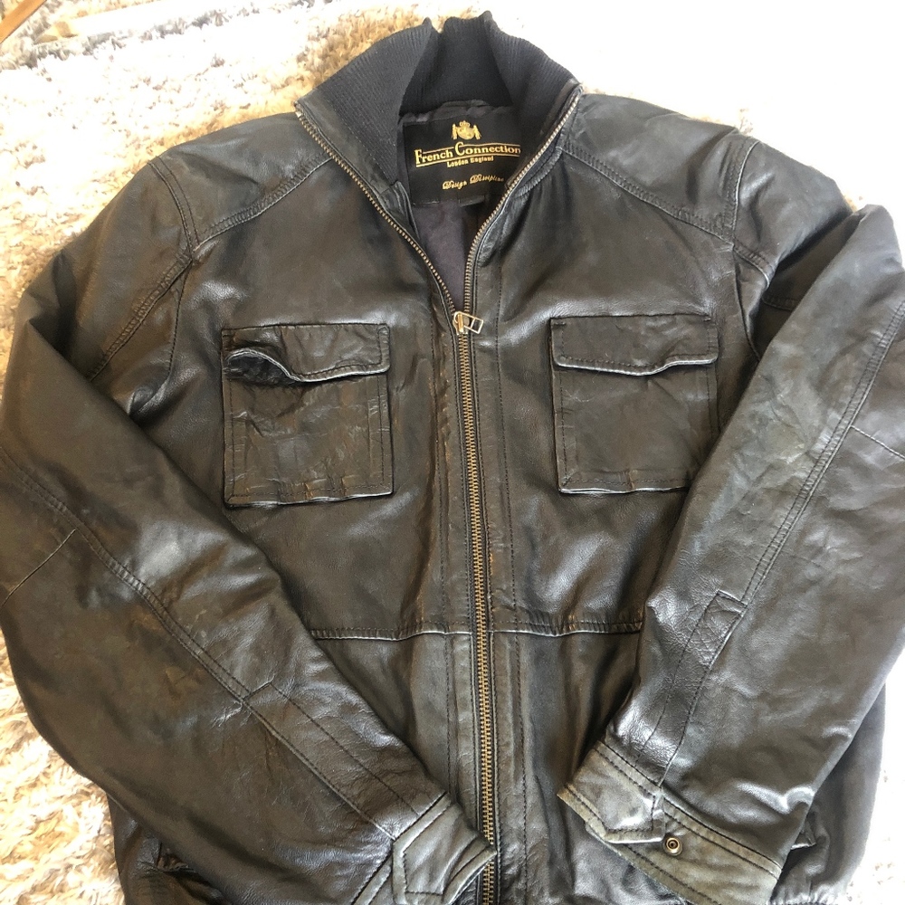 French Connection Leather Jacket
